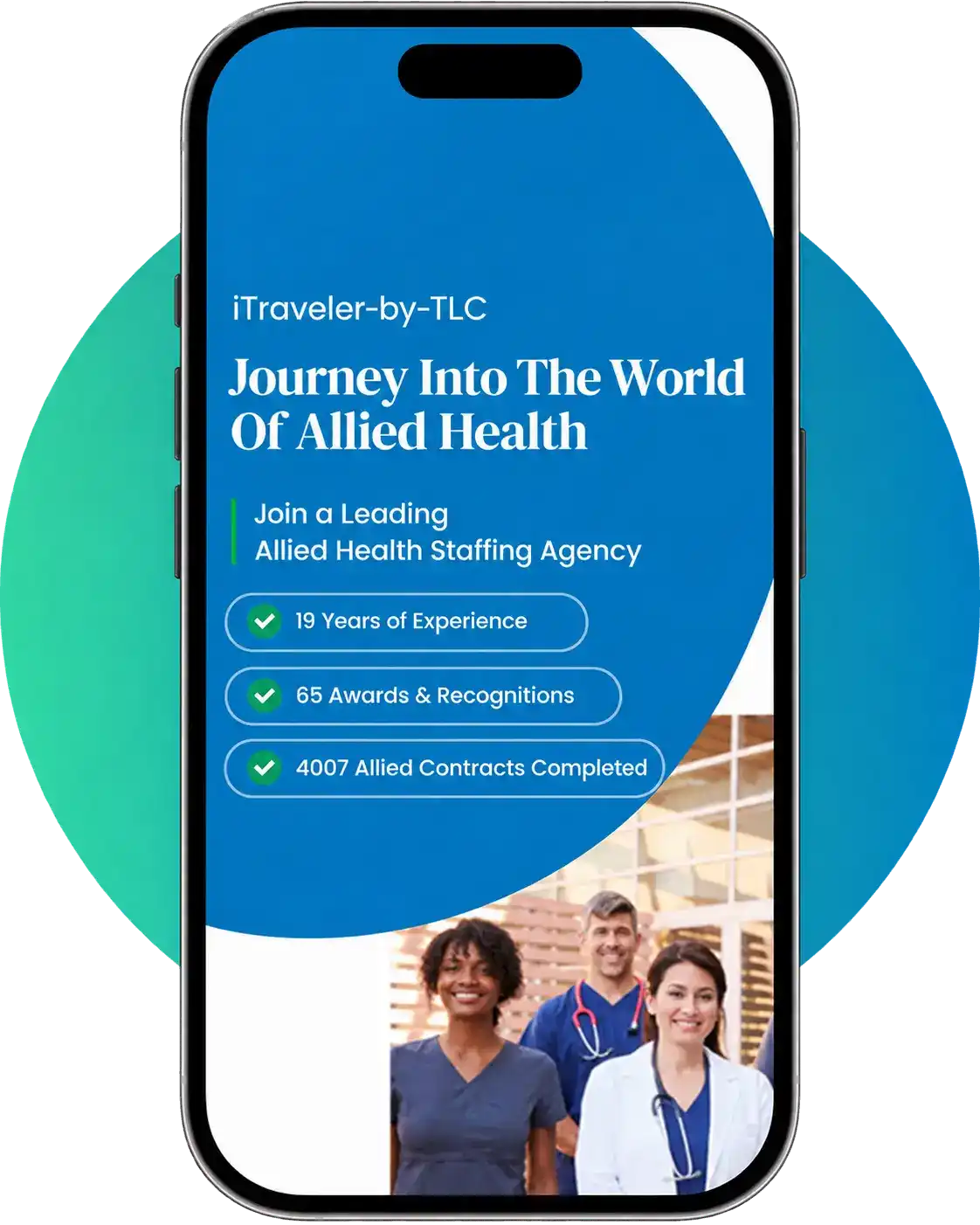 iTraveler by TLC mobile app for allied health professionals
